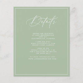 Informationskort för Grönt av budgetsaldo Flygblad