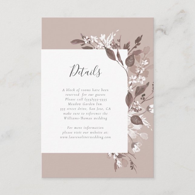 Informationskort för höst-Flora Tilläggskort (Framsida)