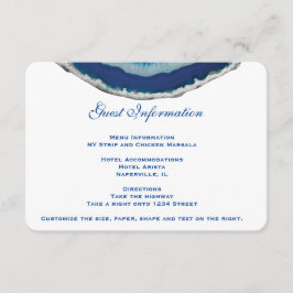 Informationskort för information om marint blått B Tilläggskort