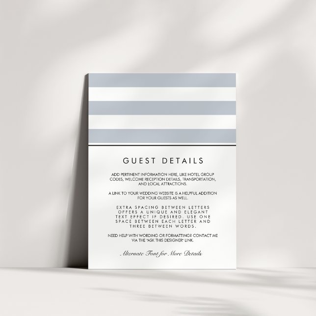 Informationskort för Metro Rand | GRÅTT Tilläggskort (Skapare uppladdad)