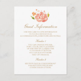 Informationskort för vattenfärg Ro Tilläggskort