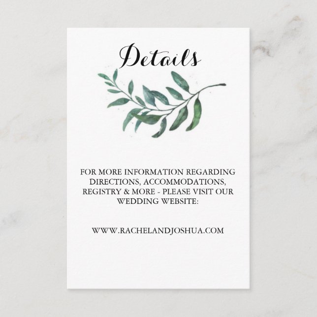 Informationskort för vattenfärgsGrekland Tilläggskort (Framsida)