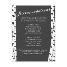 Informationskort för vit Träd-skiva