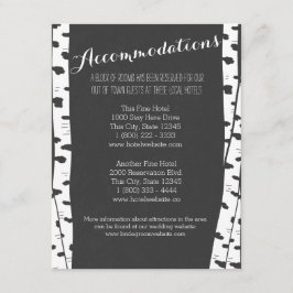 Informationskort för vit Träd-skiva Tilläggskort