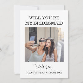 Informationskort för Woodland Forest Bridesmaid Inbjudningar