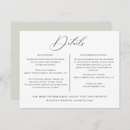 Informationsmall för Bröllop Inbjudningar