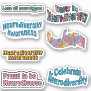 Informationspaket om neurodiversitet klistermärken
