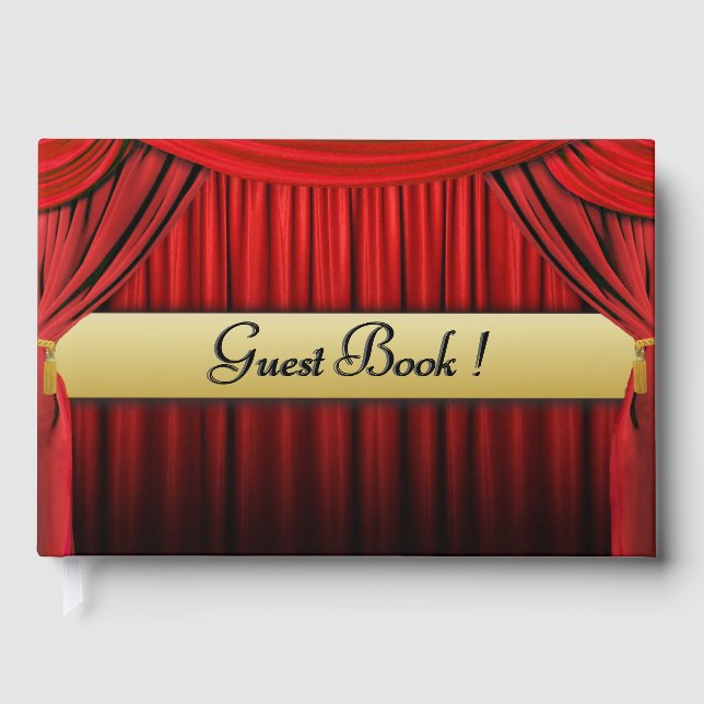 Informationsrygg för Hollywood Party Guest Bok (Framsida)