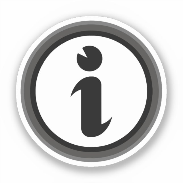 Informationssymbol Klistermärken (Framsida)