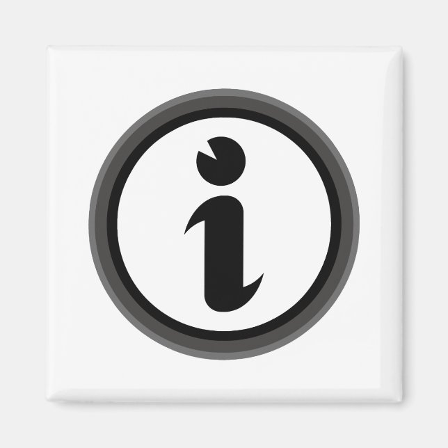 Informationssymbol Magnet (Framsidan)