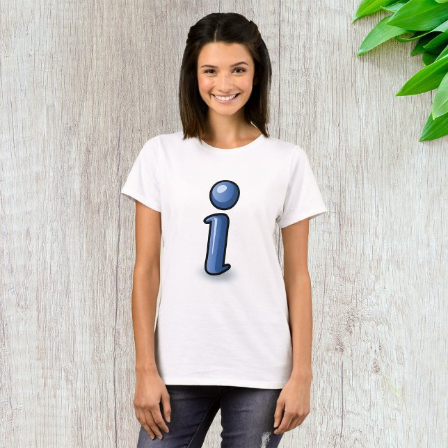 Informationssymbol Womens T-Shirt (Skapare uppladdad)