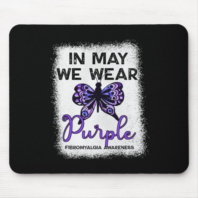 Informationstanke i Fibro i maj Bära Lila Butt Musmatta (Framsidan)