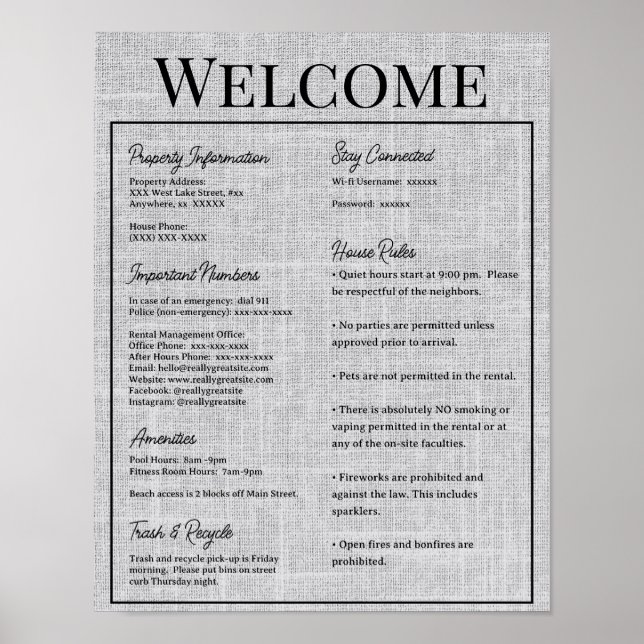 Informationstecken för ventilation av flyggäst poster (Framsidan)