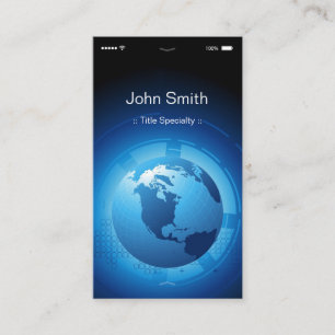 Informationsteknik - Coola iPhone iOS-design Visitkort