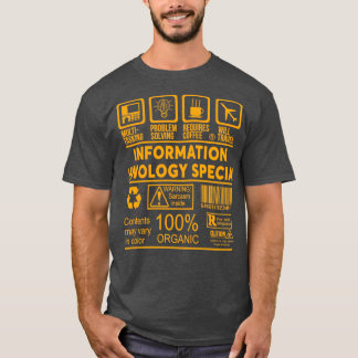 INFORMATIONSTEKNIK SPECIALIST NICE DESIGN 2017 T SHIRT