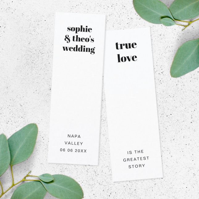 Informell återkoppling | Bröllopsfavoritbokmärksko Mini Visitkort (Skapare uppladdad)