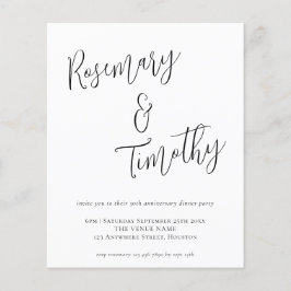 Informell Bröllop-minnesdag för budgetfel