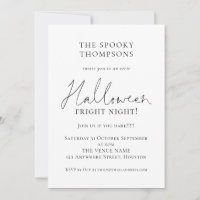 Informell skript-taloky Halloween fest