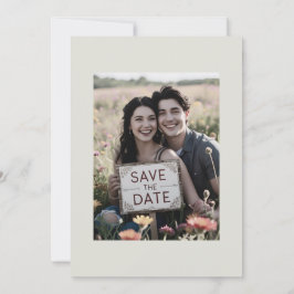 Informella Fotografier Bröllop Spara Datum Off Whi Datumet