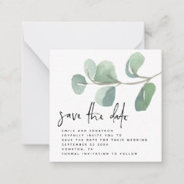 Informellt Eucalyptus Spara datum Anteckningskort