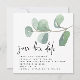 Informellt Eucalyptus Spara datum Anteckningskort