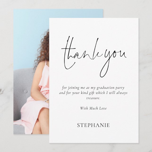 Informellt skript - foto Studenten Tack Kort (Fram/baksida)