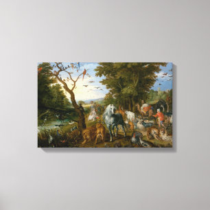 Införsel av djuren till Noahs Ark (Brueghel) Canvastryck