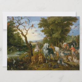 Införsel av djuren till Noahs Ark (Brueghel) Kort