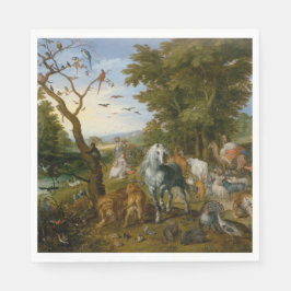 Införsel av djuren till Noahs Ark (Brueghel) Pappersservett
