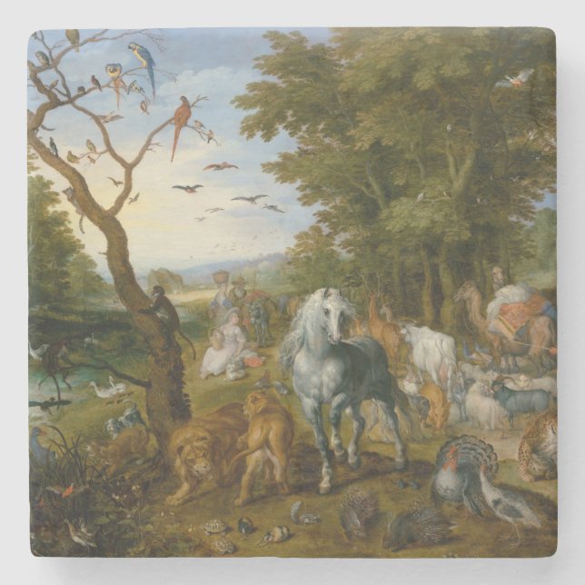 Införsel av djuren till Noahs Ark (Brueghel) Stenunderlägg (Framsidan)