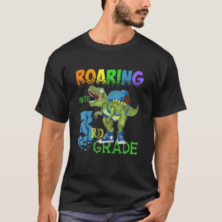 Införsel till 3Rd Klass T Rex Dinosaur tillbaka ti Shirt