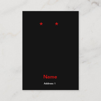 Infött tomt hästörhänge visitkort