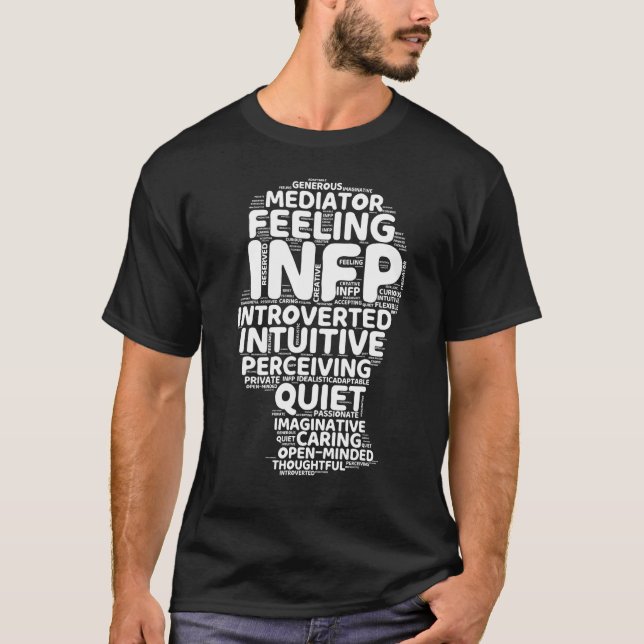 INFP Mediator Funny Introvert Personality Relation T Shirt (Framsida)