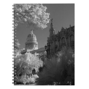 Infraröd bild av Capitoliums kupol i Havanna Anteckningsbok