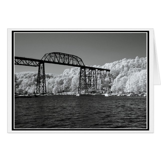 Infraröd bro hälsningskort (Framsidan Horizontal)