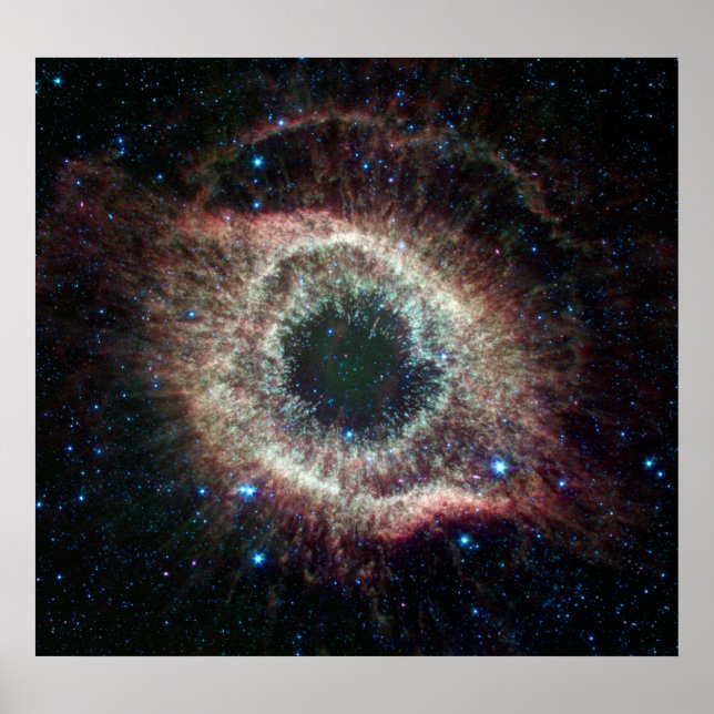 Infraröd Helix Nebula Poster (Framsidan)