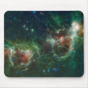 Infraröd mosaik av hjärta- och Soulnebulaena Musmatta