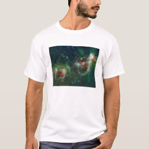 Infraröd mosaik av hjärta- och Soulnebulaena Tee Shirt