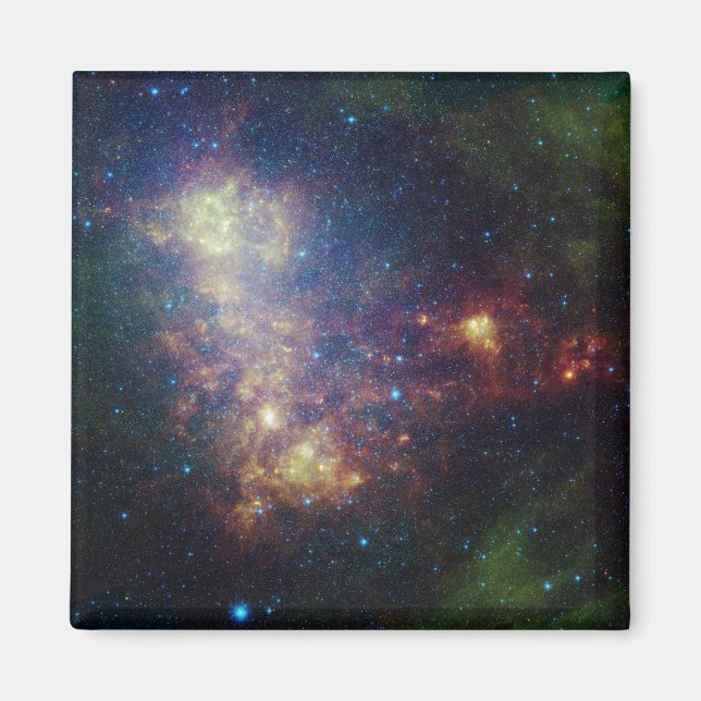 Infraröd porträtt avslöjar stjärnor och damm magnet (Framsidan)