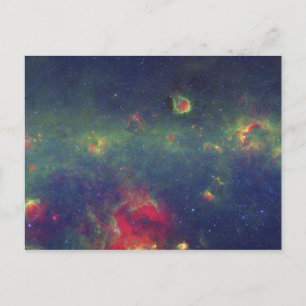 Infraröd Porträtt i Inner Milky Way Galaxy Vykort