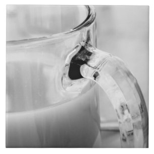 Infraröd, svart och vit, kopp, glas, kaffe, kakelplatta