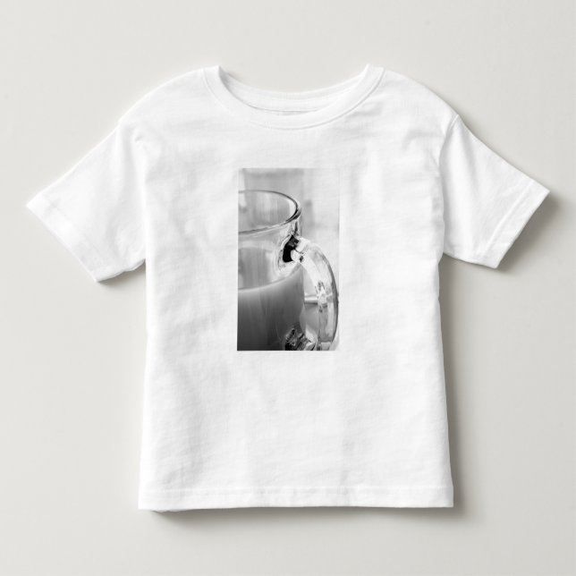 Infraröd, Svart & Vit, kopp, glas, kaffe, T Shirt (Framsida)