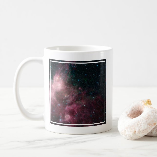 Infraröd vy som visar stjärnors födelse och död kaffemugg (Med munk)