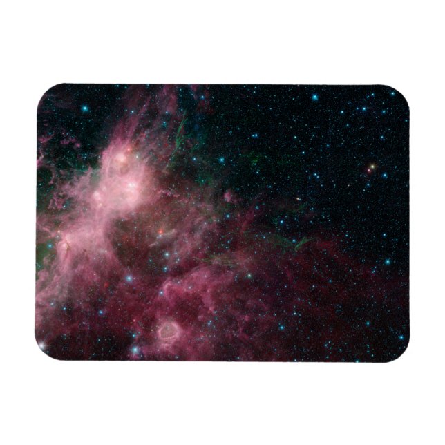 Infraröd vy som visar stjärnors födelse och död magnet (Horisontell)