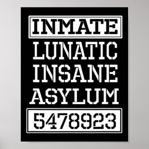 Infrat Lunatic Inš Asylum Halloween fest Poster