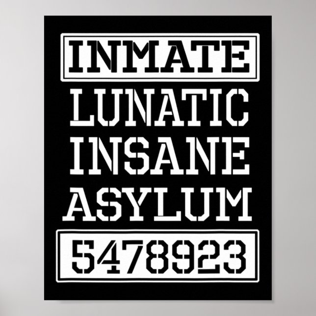 Infrat Lunatic Inš Asylum Halloween fest Poster (Framsidan)
