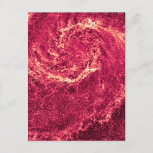Infrred Whirlpool Galaxy Messier 51a NGC 5194 Vykort