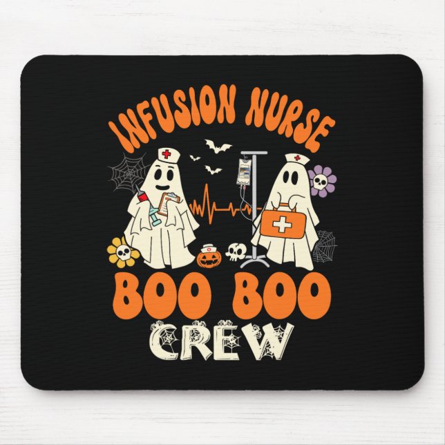 Infusion Nurse Boo Crew Halloween Nurse Ghost Cost Musmatta (Framsidan)
