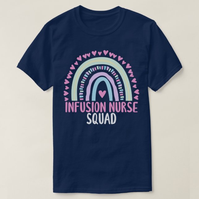 Infusion Nurse Squad Party Matching Womens Appreci T Shirt (Design framsida)