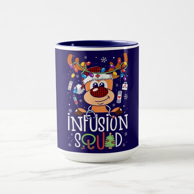 Infusion Squad Christmas – Festive Reindeer Design Mugg (Center)